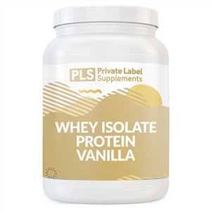 100% Whey Isolate Protein Vanilla private label white label supplement