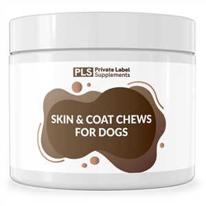 SKIN AND COAT PET CHEW  private label white label supplement