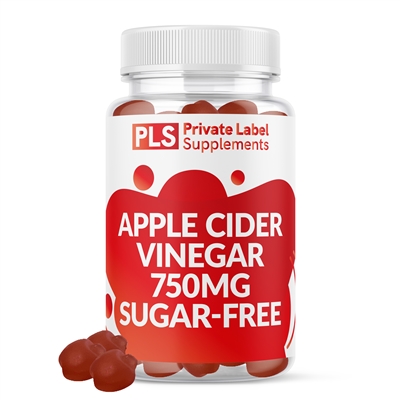 APPLE CIDER VINEGAR GUMMY 750MG - GUMMY 750MG - SUGAR FREE private label white label supplement