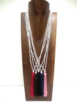 13002 Fresh Water Pearl with Tassel Necklace