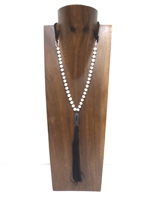 13003-1 Fresh Water Pearl with Tassel Necklace