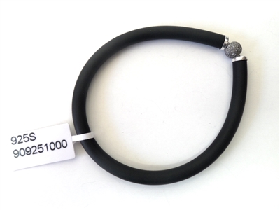 15040109-4 925 Silver w/Rubber Bracelet