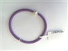 15040677-purple 925 Silver w/Rubber Bracelet