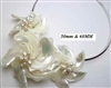 20670-1-2 MOP 3 flowers Pendant with Cable Necklace