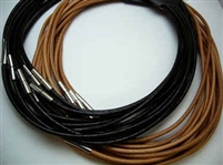 20756 2.5mm Leather necklace w/316L 16", 18" & 20"