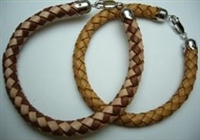 20802 Leather Bracelet with 925 Silver Clasp
