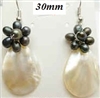 33323 30mm MOP Tear Drop Earring