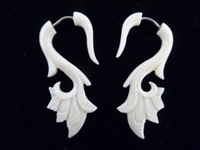 33326 45mm Buffalo Bone Carving Earring