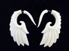 33327 45mm Buffalo Bone Carving Earring