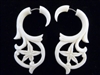 33331 50mm Buffalo Bone Carving Earring