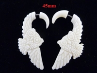 33336-45 45mm Buffalo Bone Carving Earring