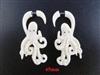 33337-45 45mm Buffalo Bone Carving Earring