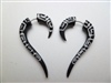 33364 40mm Buffalo Horn Carving Earring