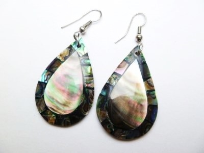 33373-18 MOP & Abalone Shell Earring