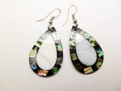 33373-27 MOP & Abalone Shell Earring