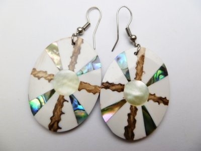 33373-28 MOP & Abalone Shell Earring