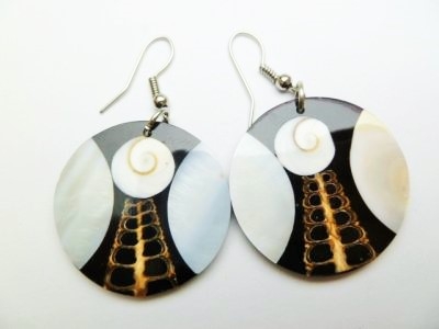 33373-29 MOP & Abalone Shell Earring