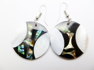 33373-31 MOP & Abalone Shell Earring