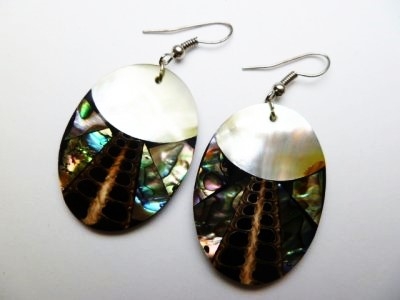 33373-32 MOP & Abalone Shell Earring