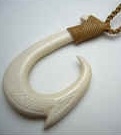 35056 Buffalo Bone Hook Necklace