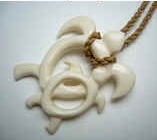 35297 2nd Grade Buffalo Bone Necklace