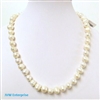 38001 7-8mm Round Fresh Water Pearl 18"