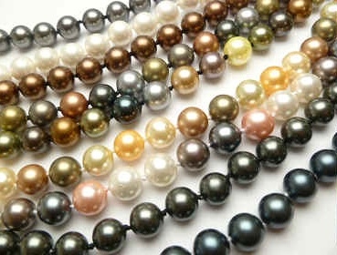 38015 14mm MOP Shell Pearl Necklace