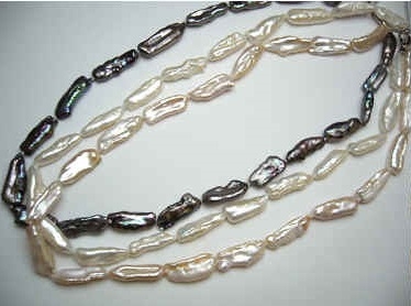 38027 Long Fresh Water Pearl Necklace 18"