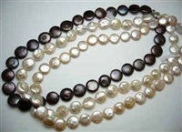 38028 Coin Fresh Water Pearl Necklace 18"