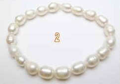 38031B 7-8mm Rice Fresh Water Pearl Bracelet