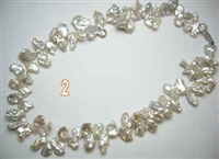 38404 Crazy Fresh Water Pearl w/925 Silver Claps