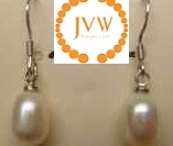 43183 Rice Fresh Water Pearl w/925 Silver Earring