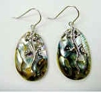 43203-2 Abalone Shell  w/925 silver Earring