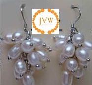 43236 Fresh Water Pearl Earring w/925 Silver Back