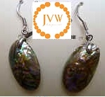 43267 Abalone Shell Earring w/925 Silver