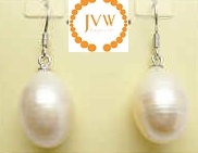 43271 12mm Fresh Water Pearl Earring w/925 Silver