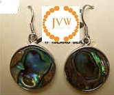 43276 Abalone Shell Earring w/925 Silver