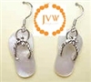 43291 MOP -Abalone Shell Earring w/925 Silver