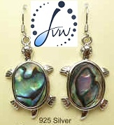 43329 Abalone Shell Earring w/925 Silver