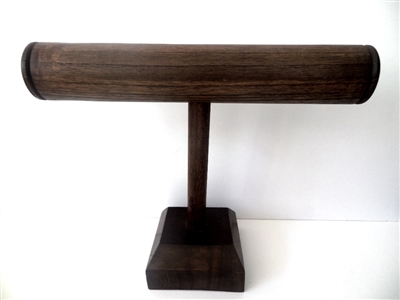 51001-3 Walnut T Bar Bracelet Display (Round Bar)