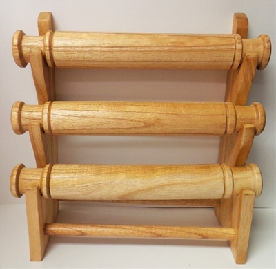 51010-1 Natural Color Three Level Wood Bracelet Display