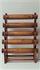 51011-3 Walnut Wood Five Level Bracelet Display