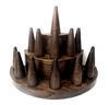 51014-3 Walnut Wood Ring Display