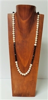 51017-2 (Large) Brown Wood Necklace Display