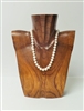 51020-2 Brown Wood Necklace Display