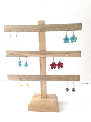 51030-1 Wood Earring Display