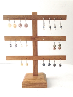 51030-2 Wood Earring Display