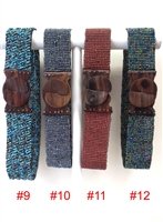 Sea Beads with Wood pendant Belt