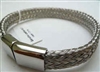 68006 Leather Bracelet with Stainless Steel Claps