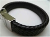 68015 Leather Bracelet with Stainless Steel Claps